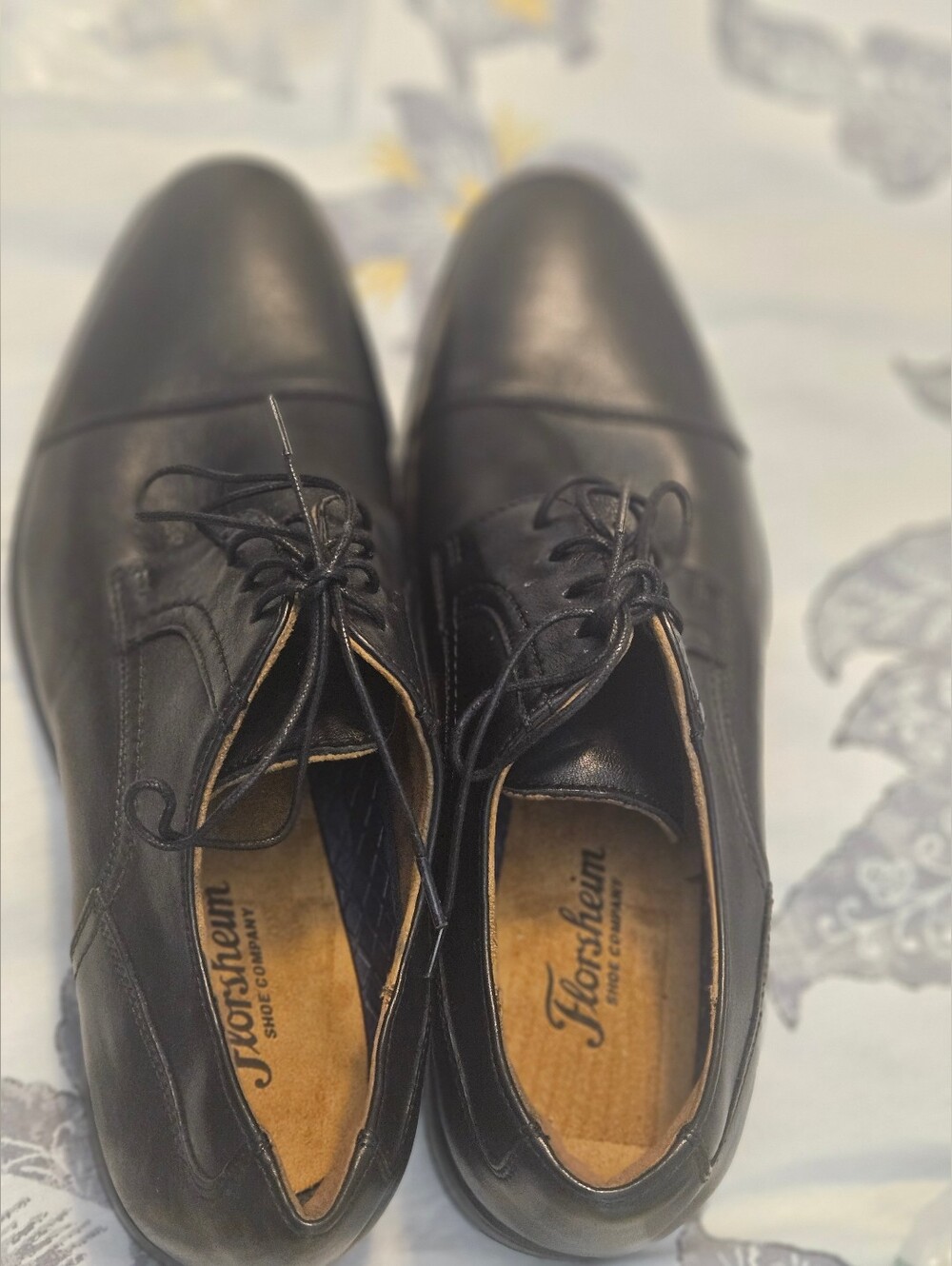 Florsheim Black Midtown Cap-Toe Oxford Dress Shoes - NWOB - Picture 2 of 6